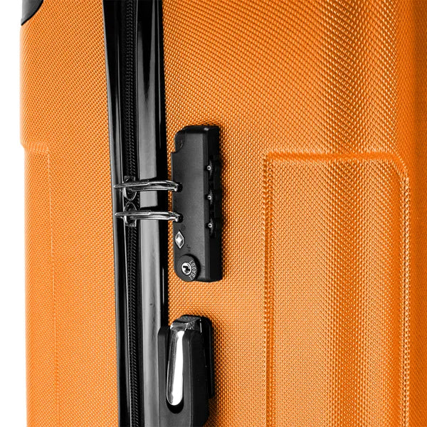 3-in-1 Portable ABS Trolley Case 20inch  24inch  28inch Orange