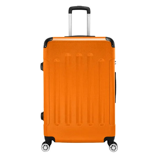 3-in-1 Portable ABS Trolley Case 20inch  24inch  28inch Orange